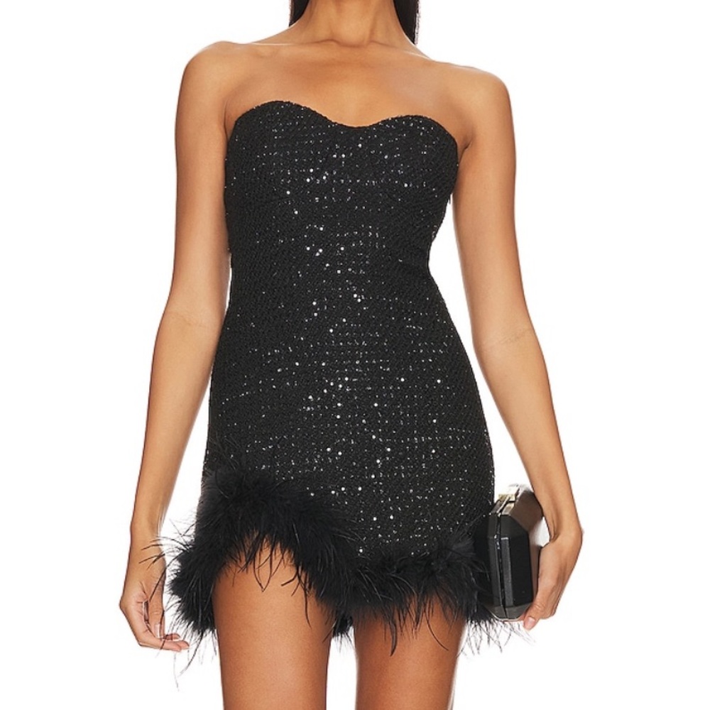 Lenni mini dress in black. XS.